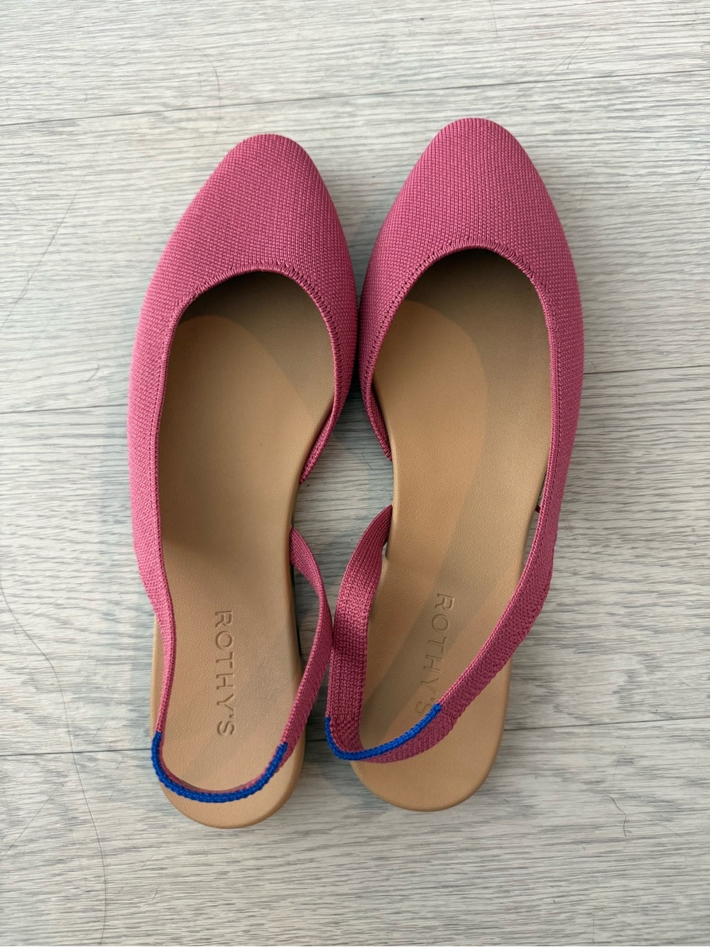 Rothy’s The Almond Slingback – Pink – Size 12 – NWOB Hibiscus